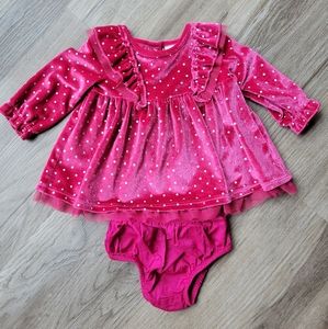 Pink and Silver Newborn Cat & Jack Outfit